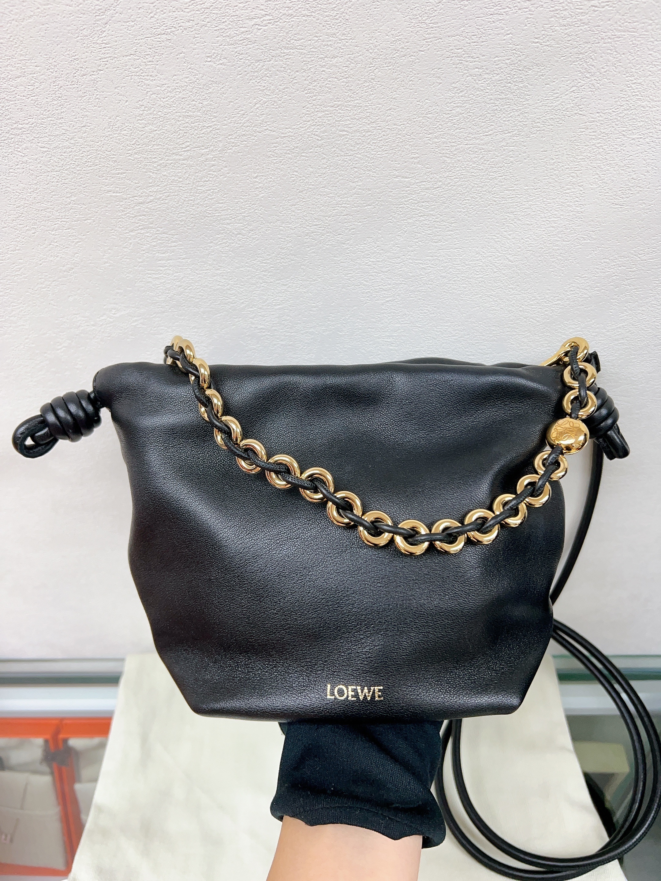 Loewe flamenco black mini