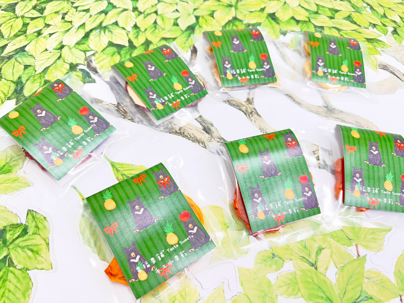 蝴蝶結熊小果乾-可愛包