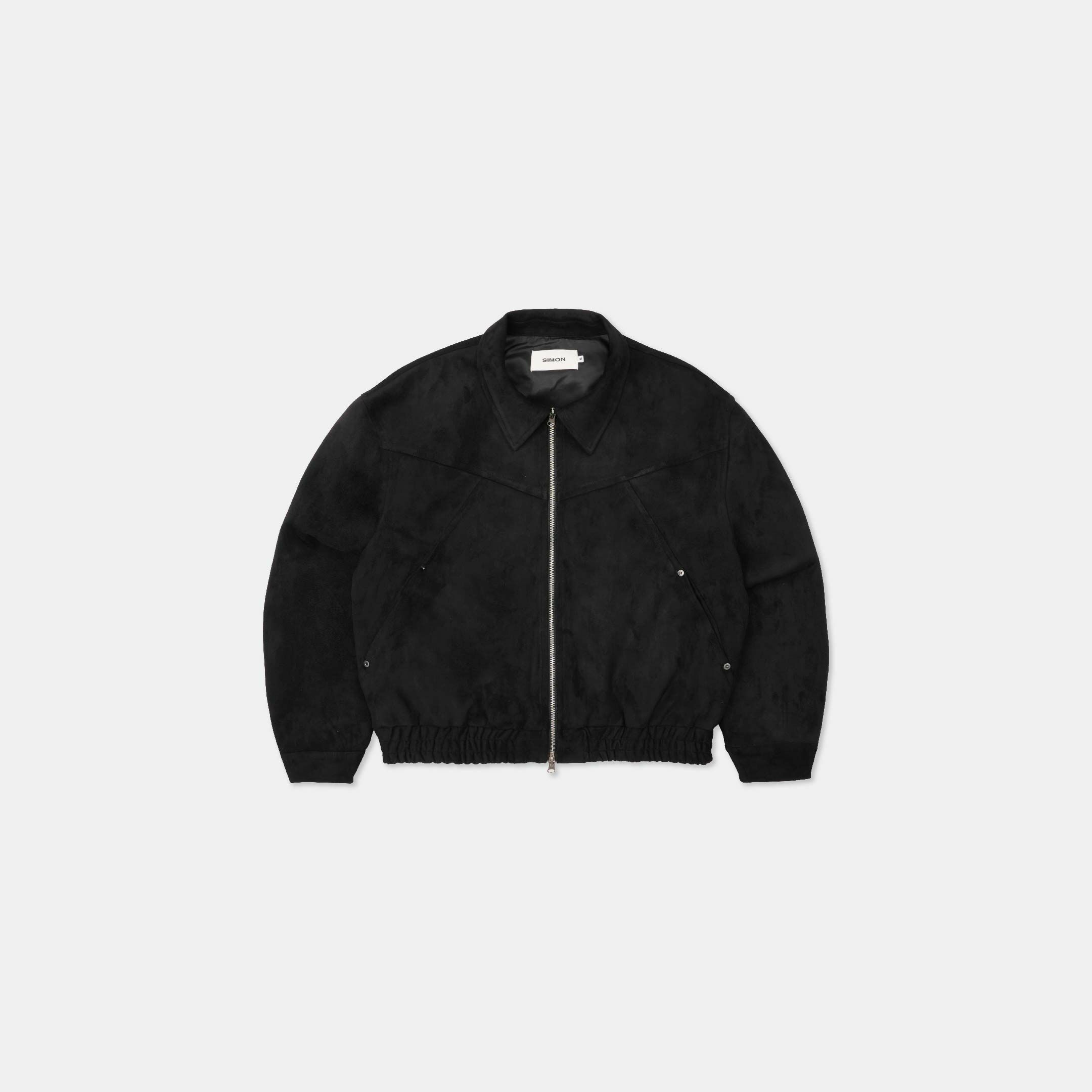 SIMON MADE OW-2417 高級感 V型 麂皮 外套