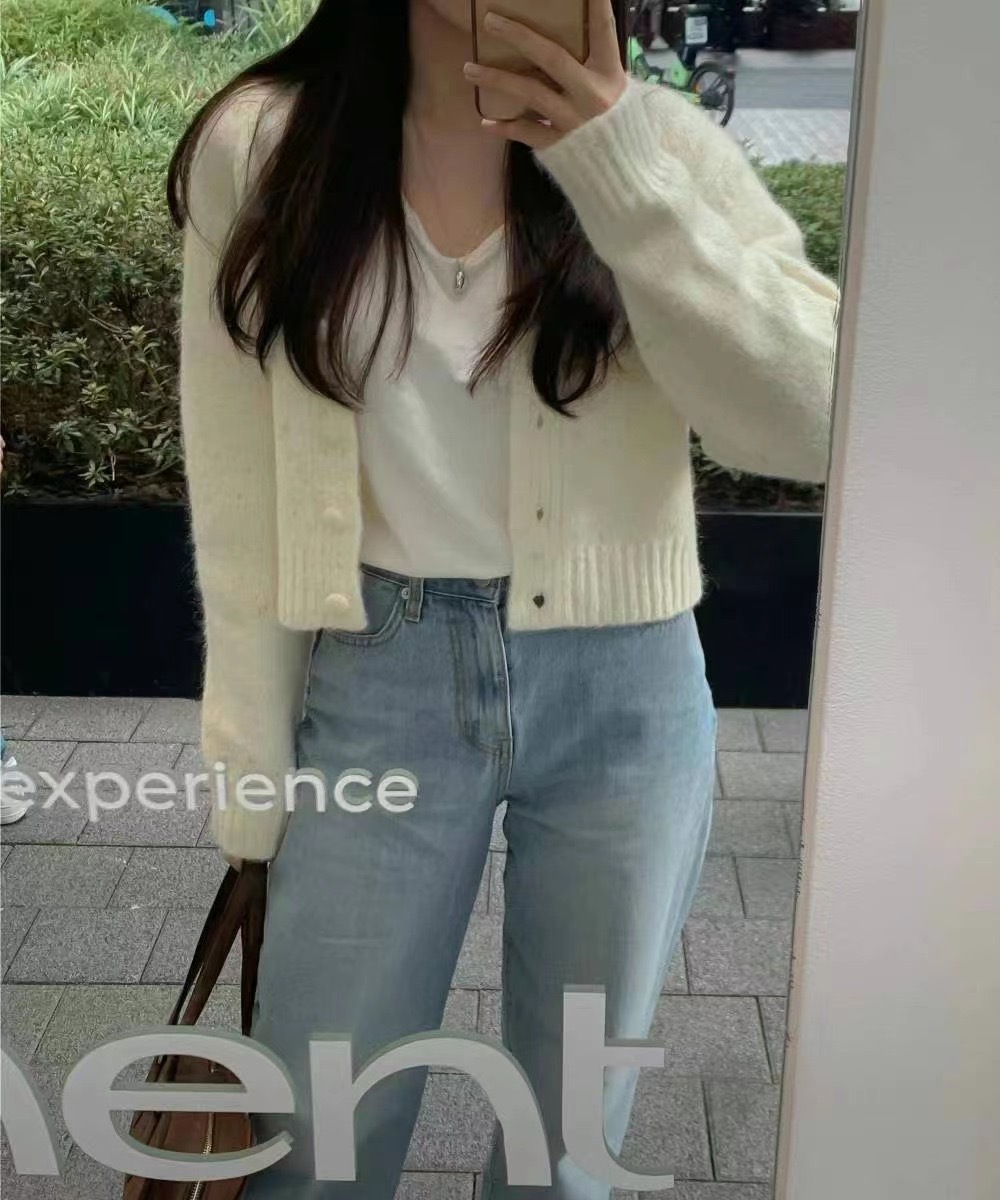 軟糯感! 混色奶油針織羊毛外套🧁