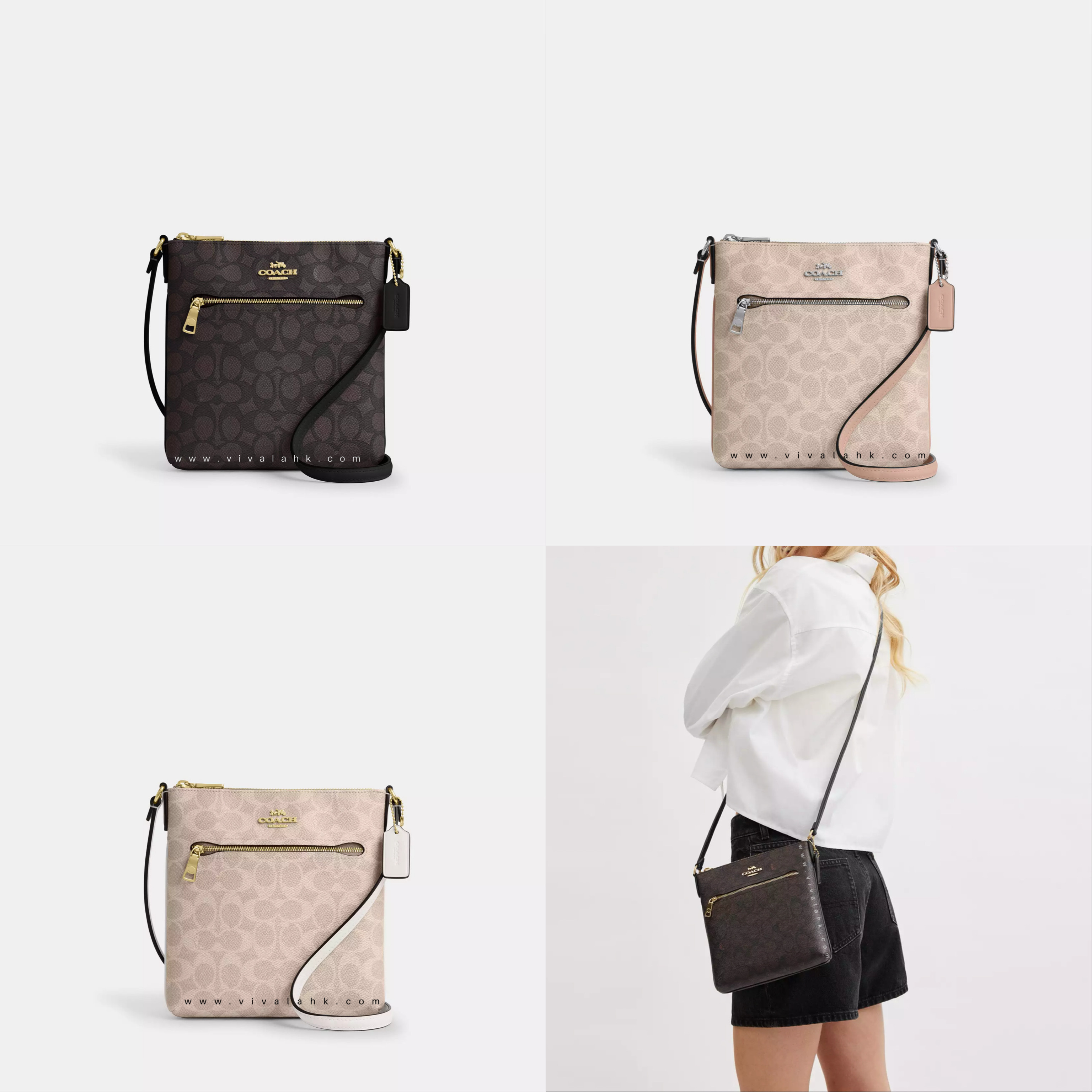 Coach - Mini Rowan File 斜孭袋 (C字暗花) (CW325)