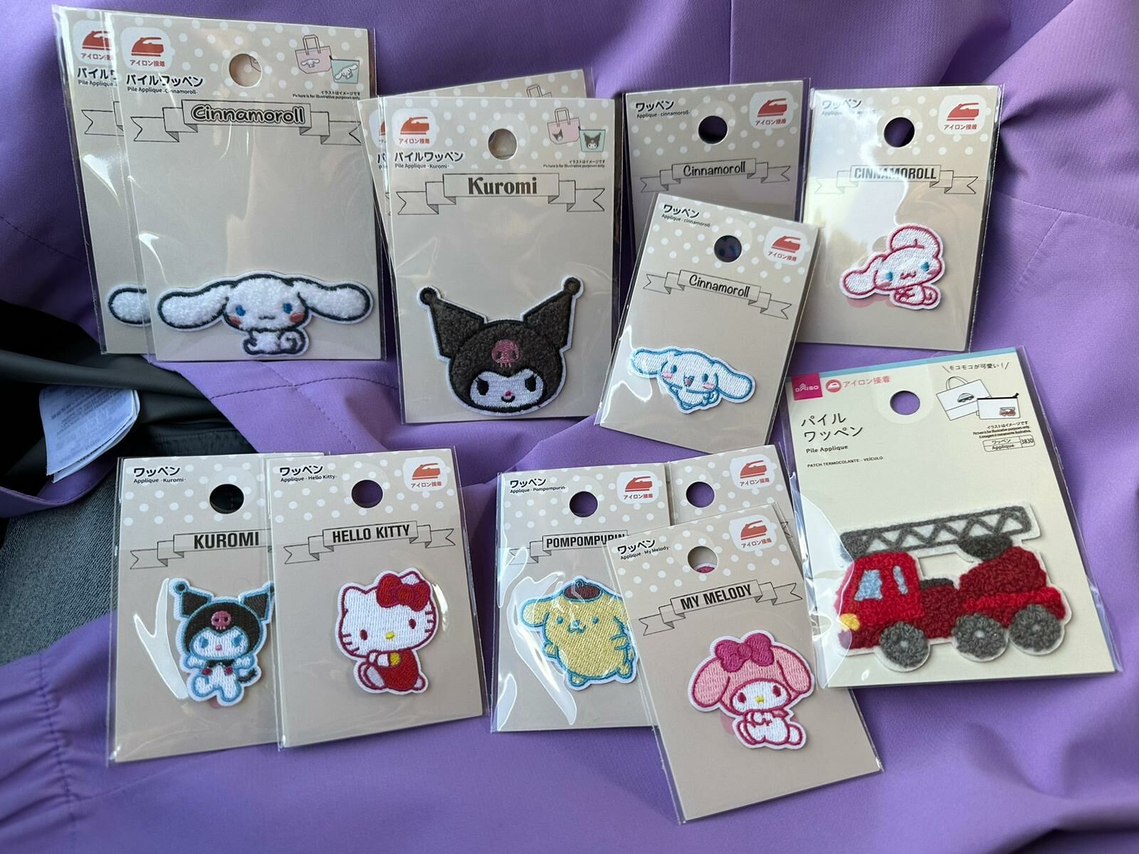 日本 DIY 小襟章 - Kuromi / Melody / 水怪 / Hello Kitty / Cinnamoroll / 布丁狗