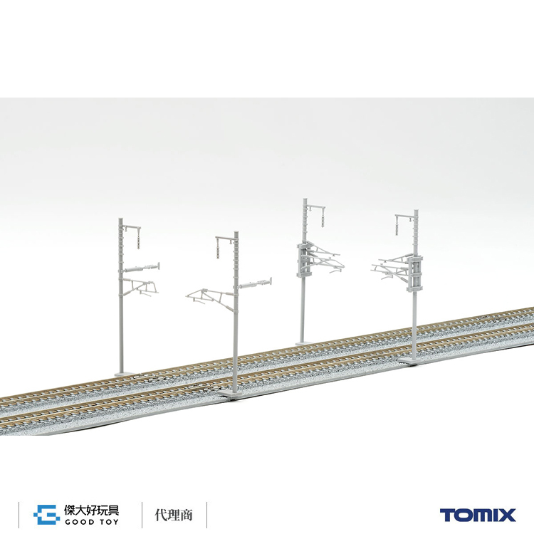 茶道床高架　TOMIX 1052 　1153 3235 TOMIX 3232 架線柱．新幹線型饋電裝置(築堤S35．高架橋S35各附2組)