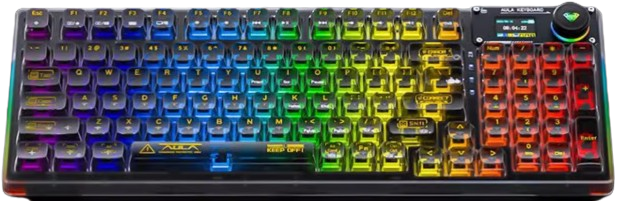 AULA F98 Pro 95 Key Gasket Three Model Mechanics Keyboard 三模機械鍵盤 (冰晶軸)(平行進口)