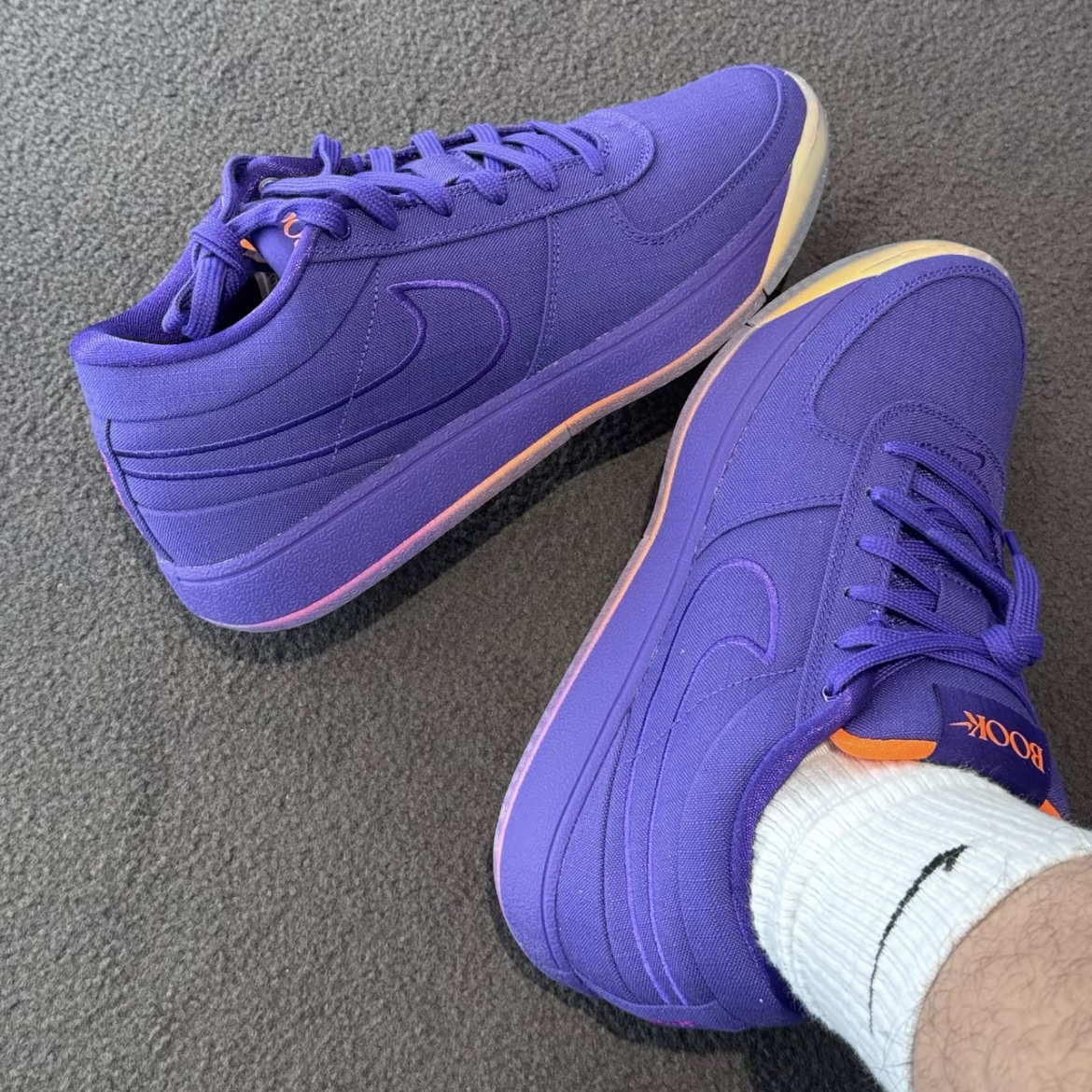 Nike Book 1 EP Sunset 日落紫色紫橘帆布Booker實戰籃球鞋運動鞋