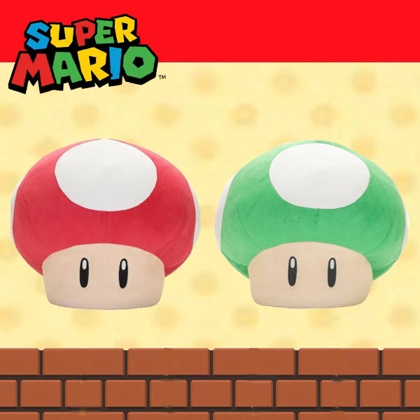 TAITO 代理版 絨毛娃娃 超級馬力歐 特大絨毛 超級蘑菇(紅)