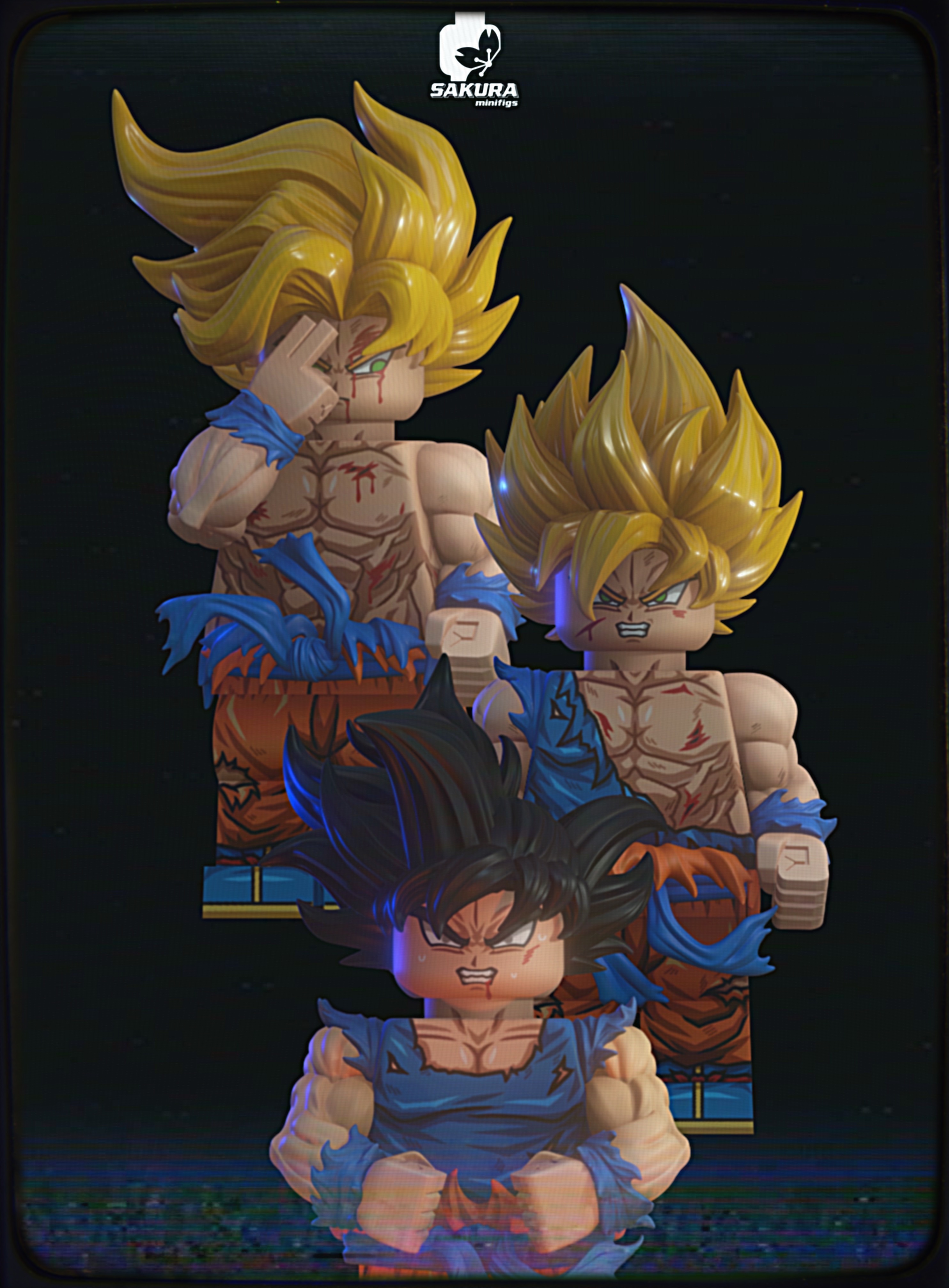 [Sakura Minifigs][In Stock] DRAGON BALL - Son Goku Set [UVprinted]