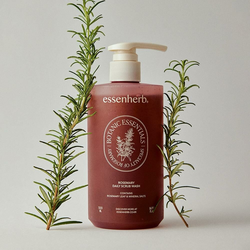 (1209)Essenherb rosemary 磨砂沐浴露500ml