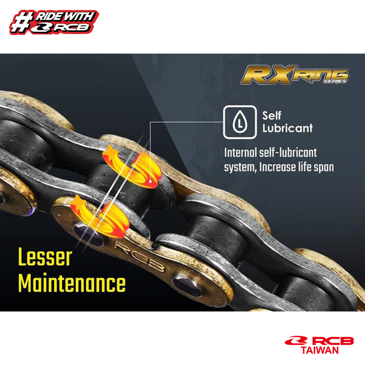 RCB RX Ring 428黃金油封鏈