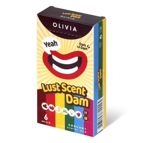 Olivia Lust Scent 6's Pack Latex Dental Dam