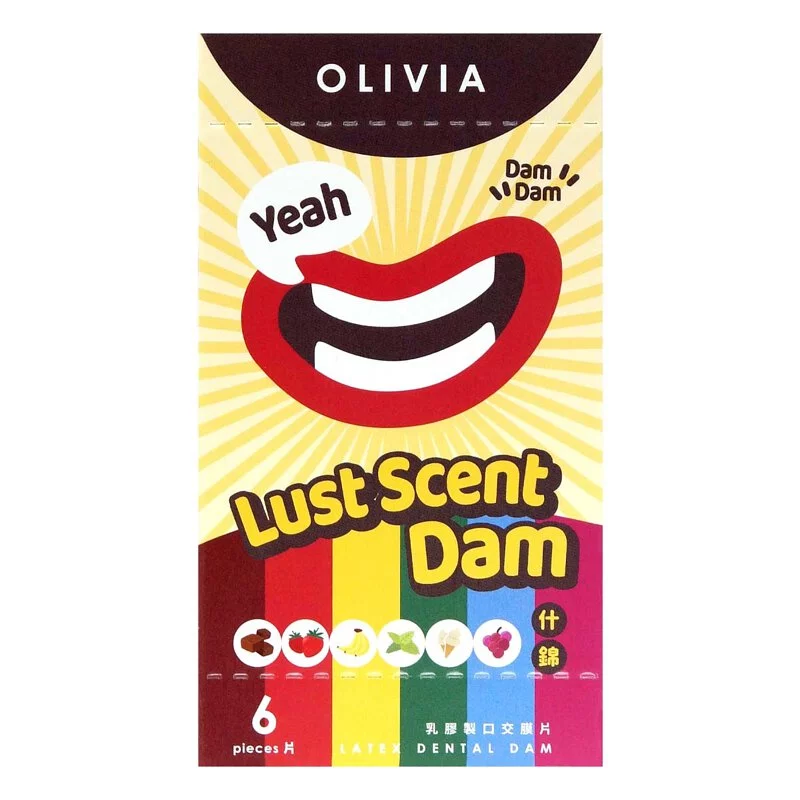 Olivia Lust Scent 6's Pack Latex Dental Dam