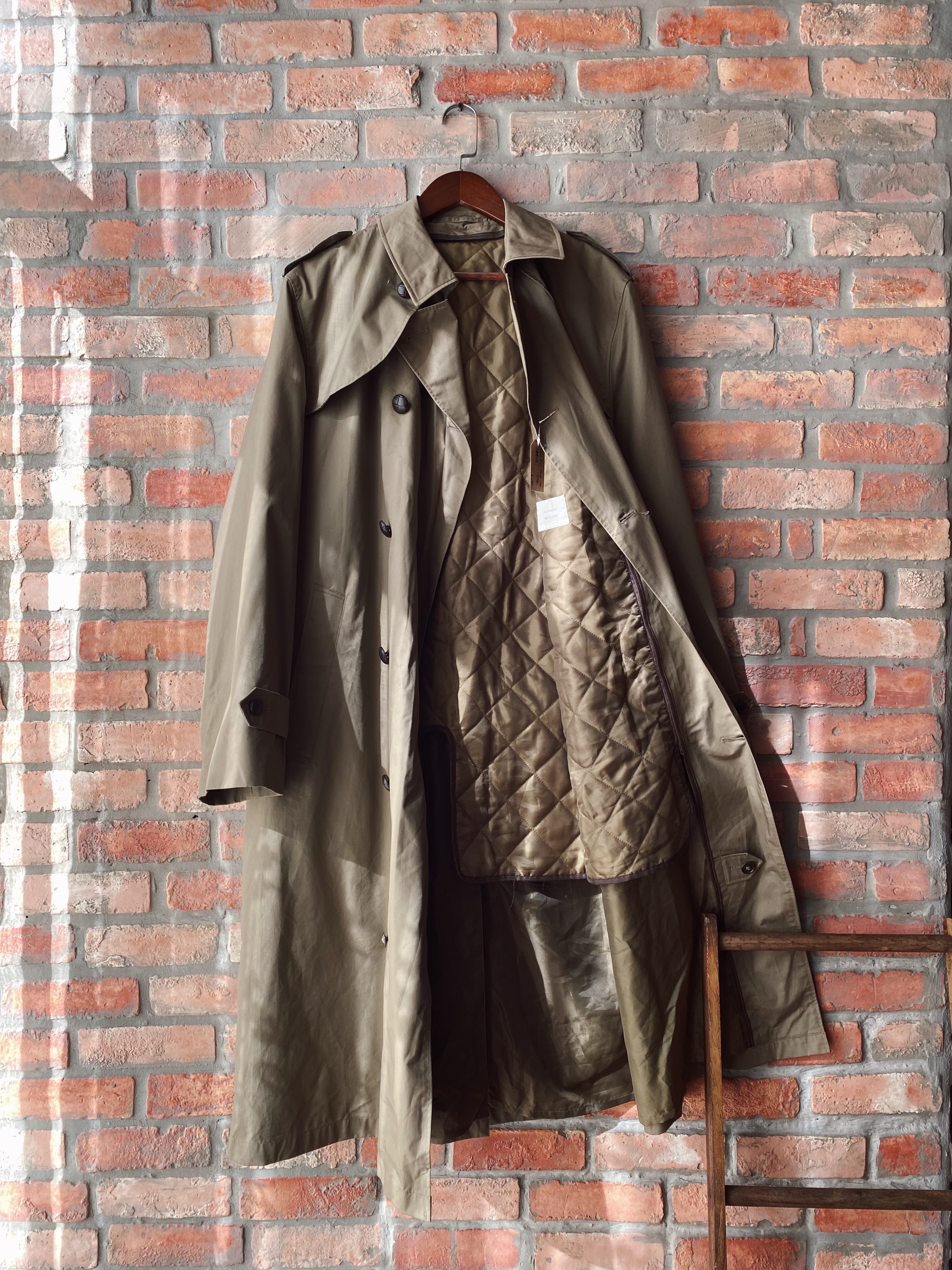 Dutch army Trench coat /荷蘭軍公發雙排扣大衣-附內裏