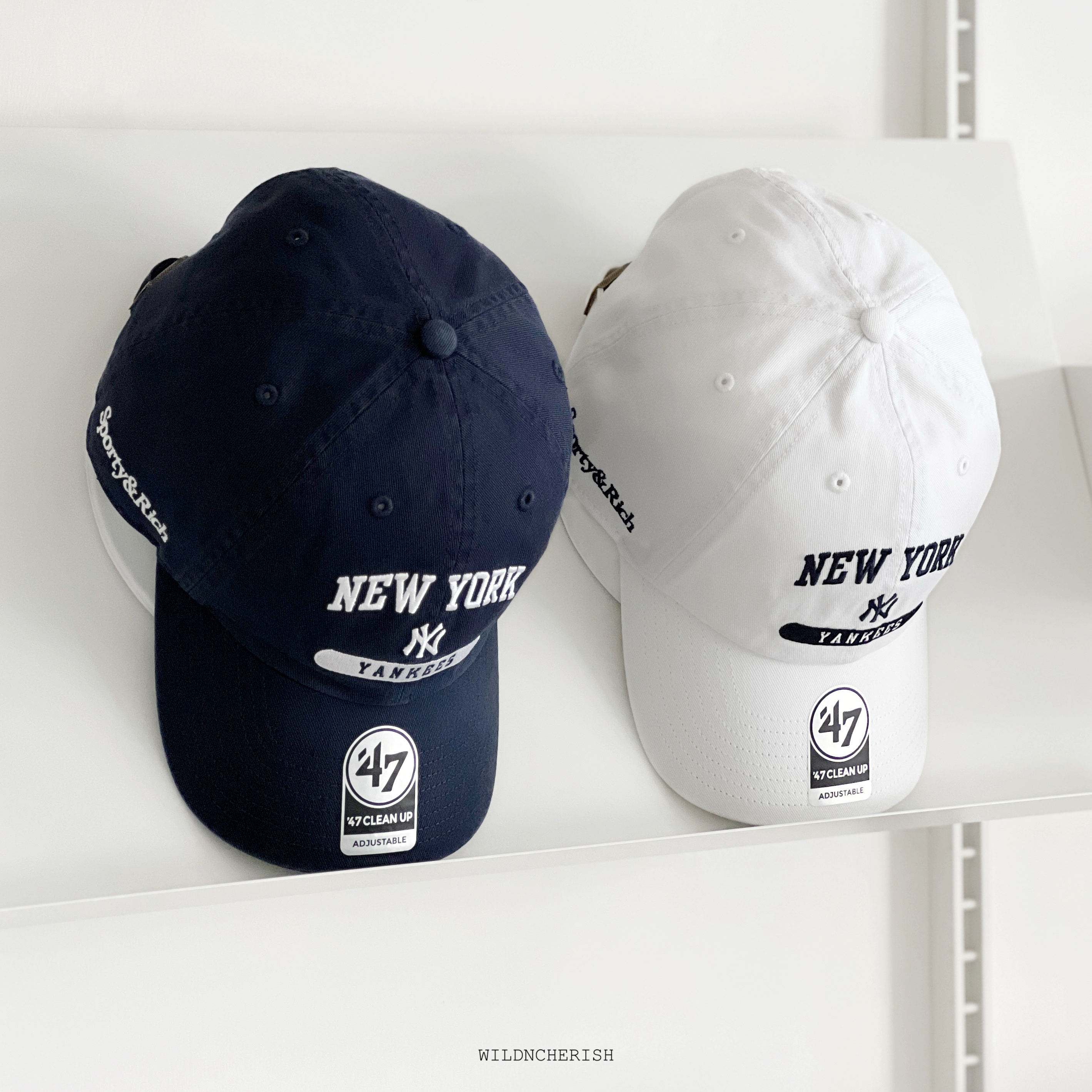 現貨 | Sporty & Rich x '47 & The New York Yankees League Hat 深藍 白色