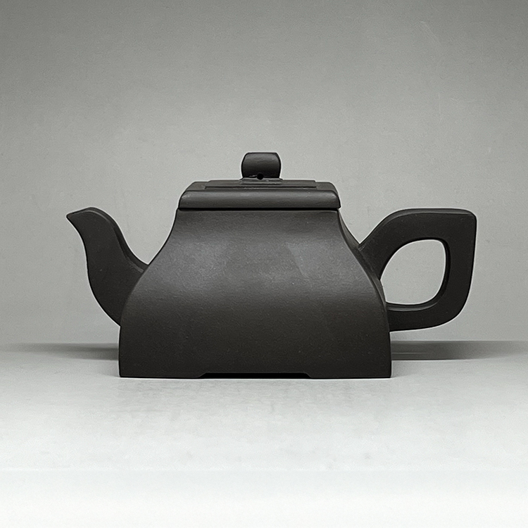 茶香自在】1990年代早期壺名家紫砂壺朱朝暉四方壺多孔出水