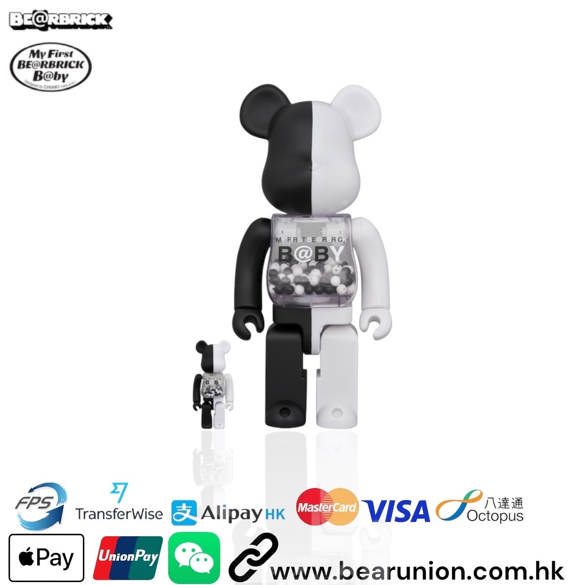 🎏預訂🎏Bearbrick 400% 100% MY FIRST B@BYBLACK & WHITE