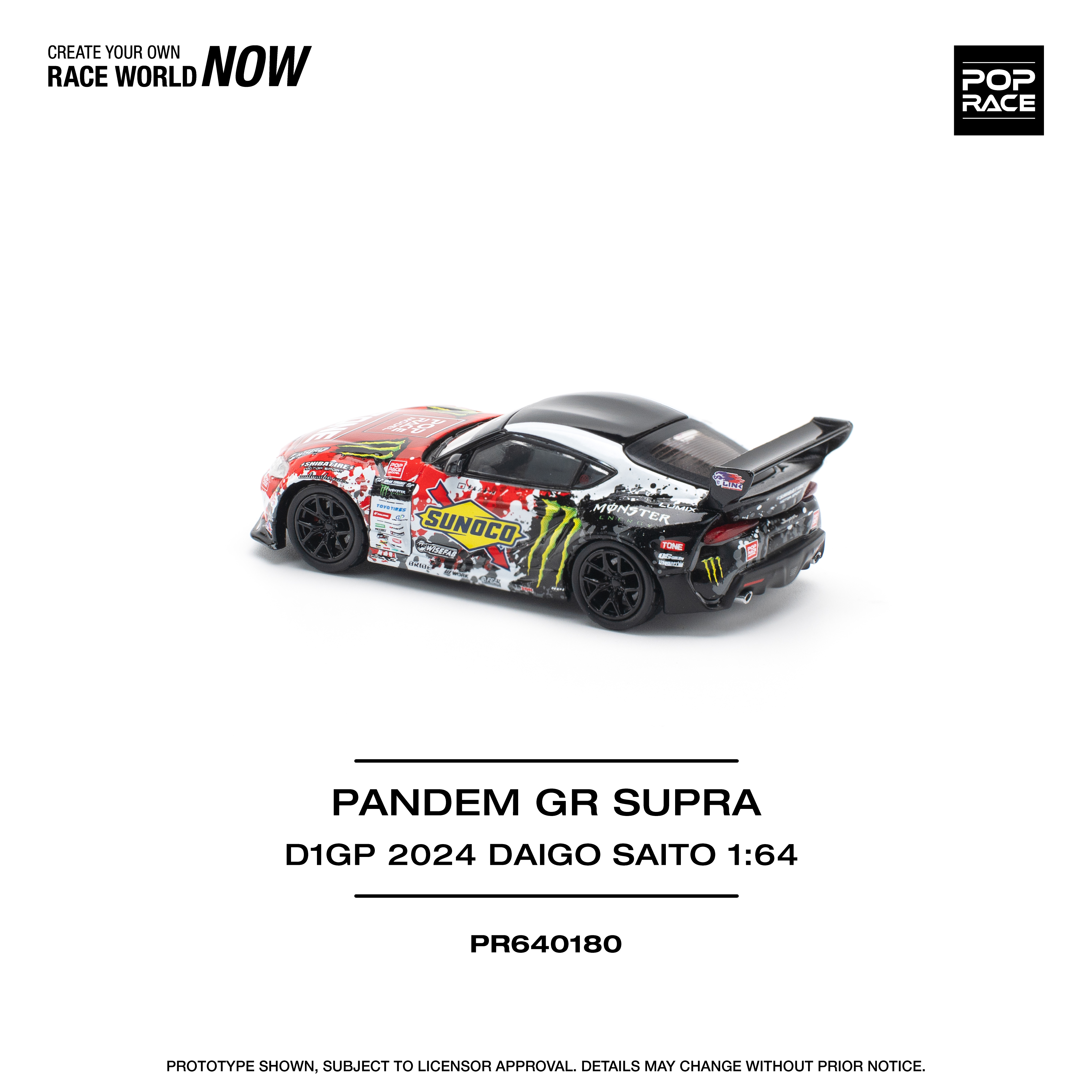 【預訂】Pop Race Pandem GR Supra D1GP 2024 Daigo Saito