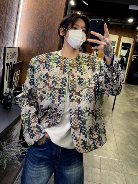 Louis 數位花呢小香夾克