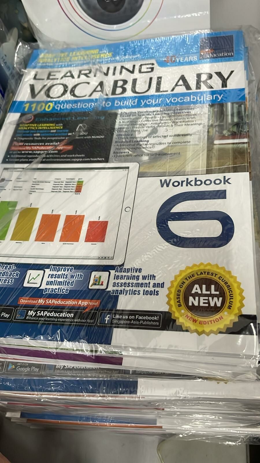現貨 SAP Learning English Vocabulary 新加坡詞語練習本 小學英語教材6冊