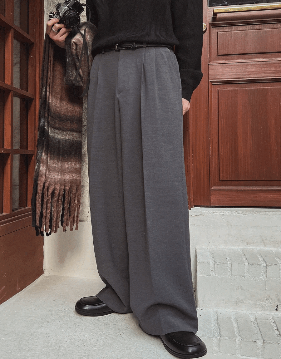 冬季加絨寬鬆休閒褲