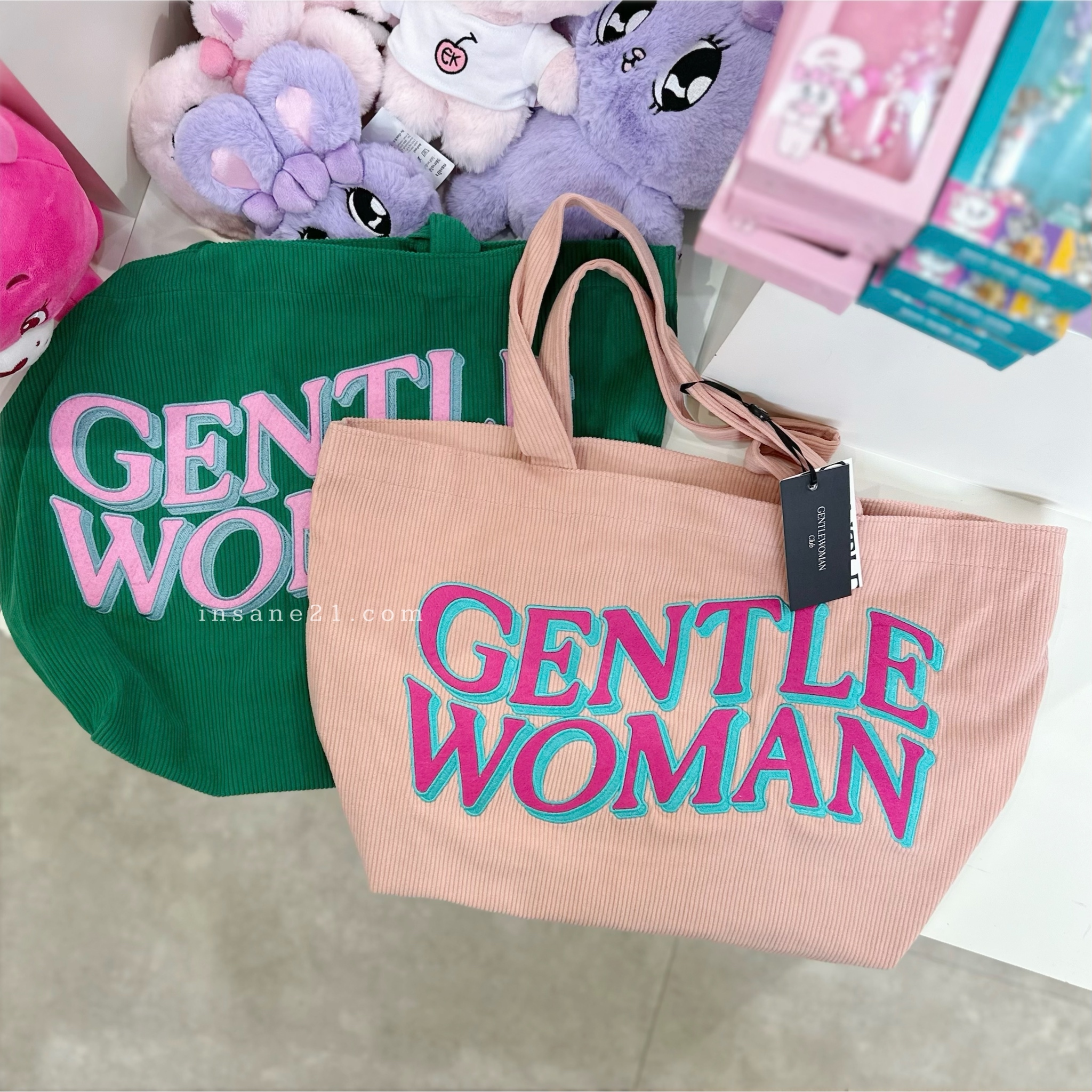 泰國 GENTLE WOMAN 燈芯絨 肩背包 手提包