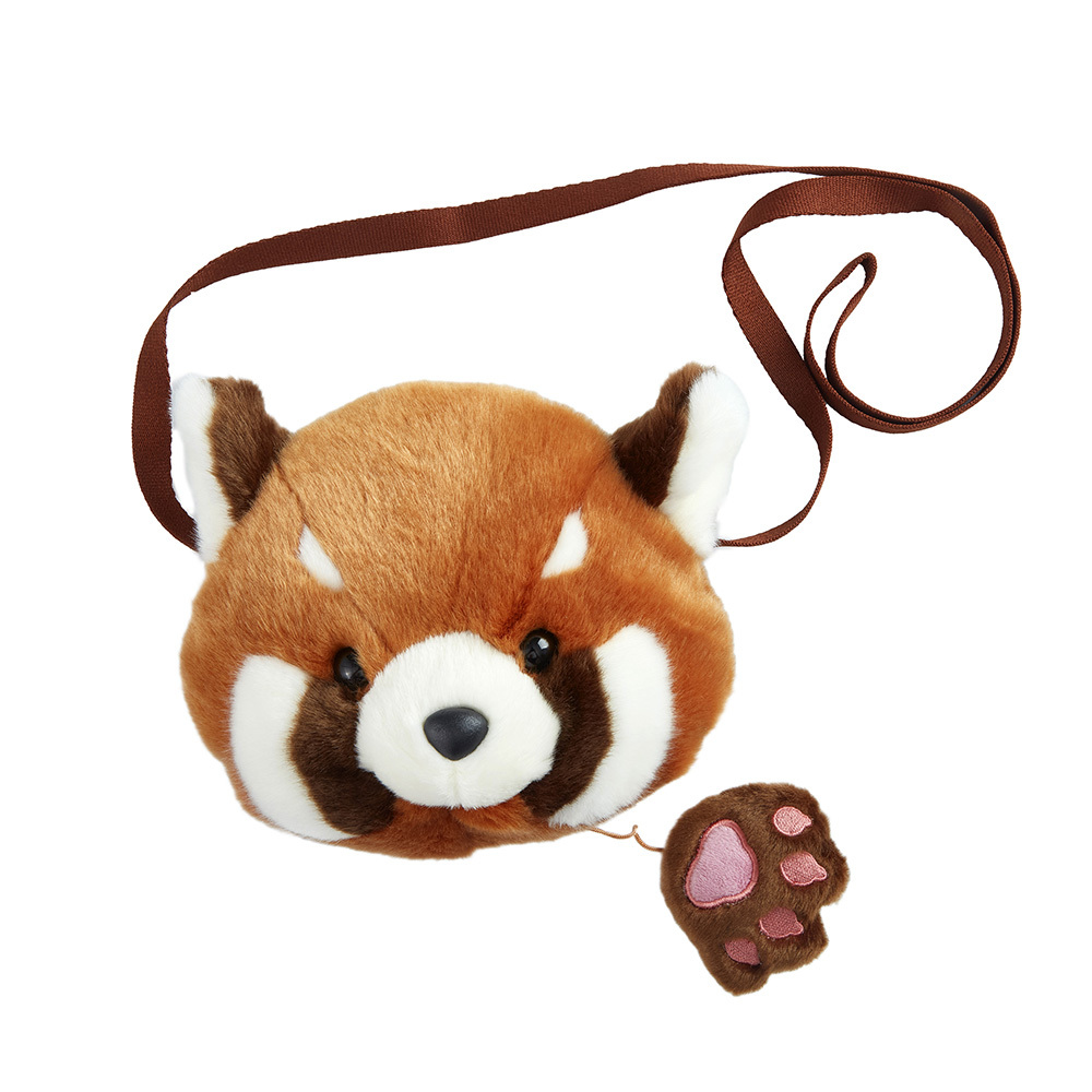 Red Panda Plush Crossbody Bag