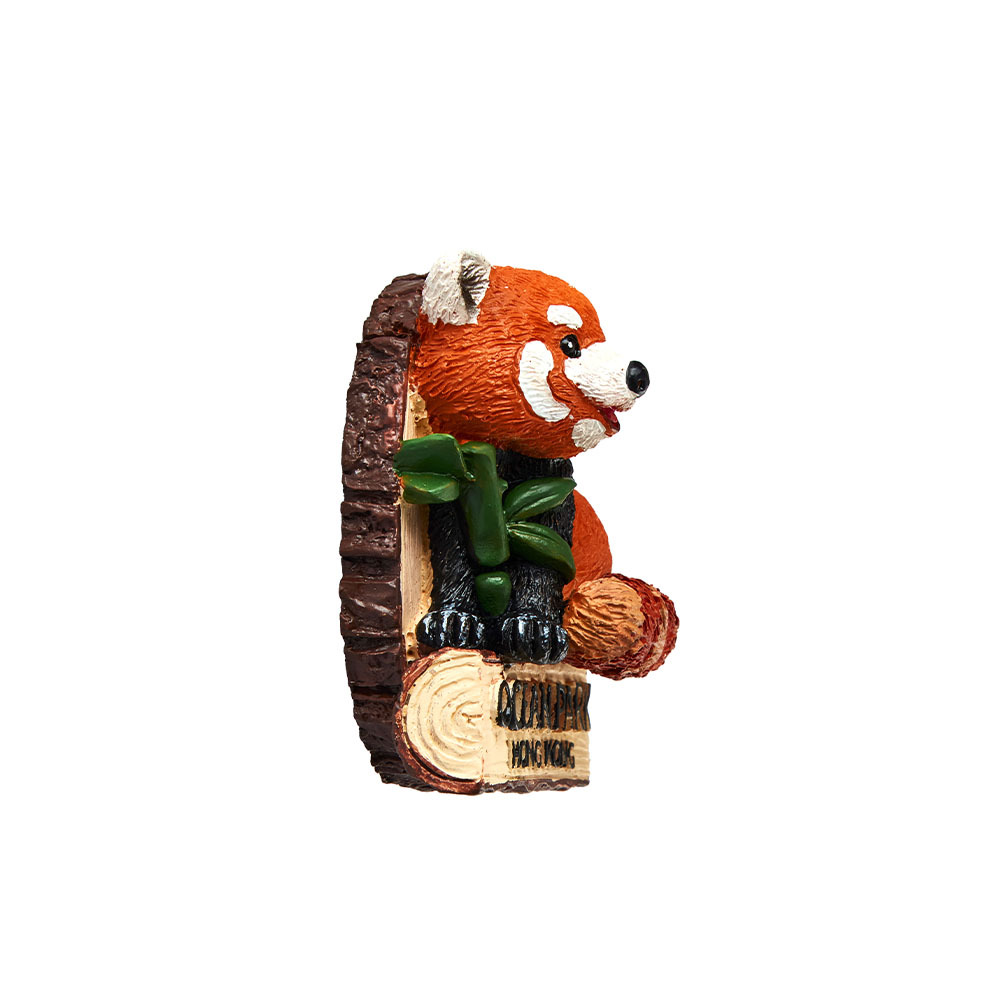 Red Panda Eating Bamboo Leaf Magnet