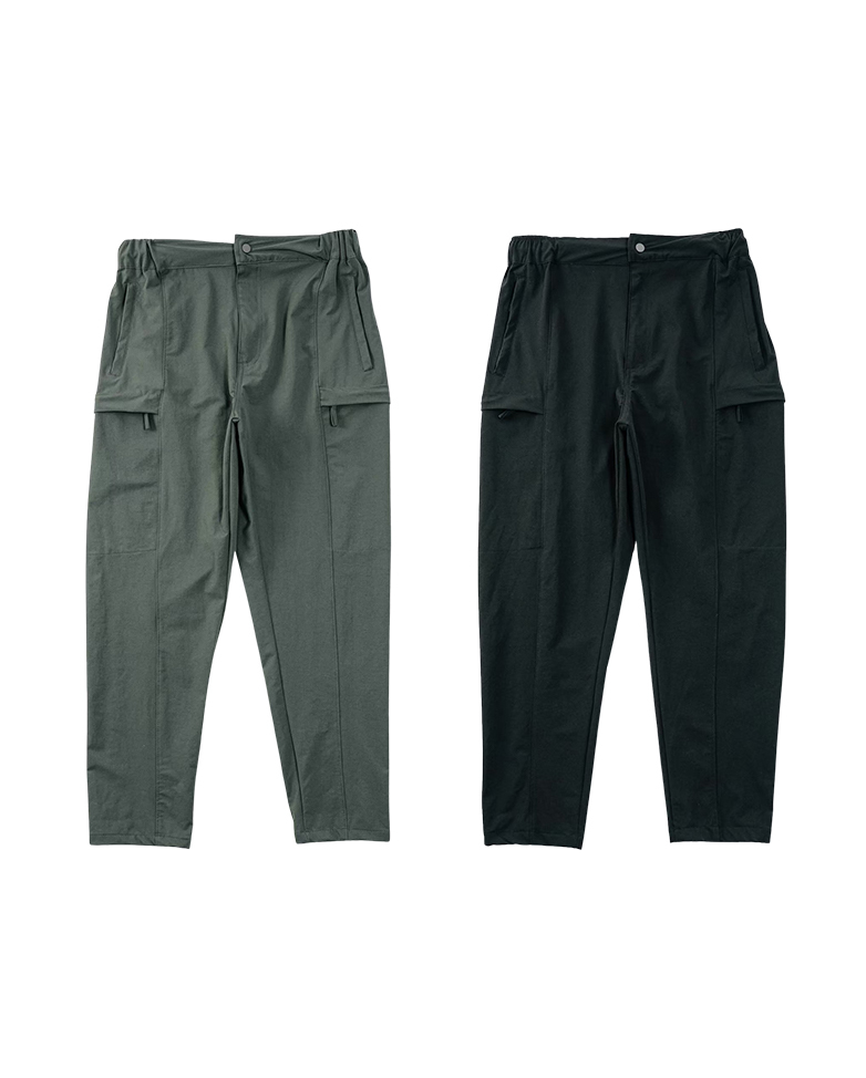 機能登山布料 類竹節感  隱藏口袋工作褲