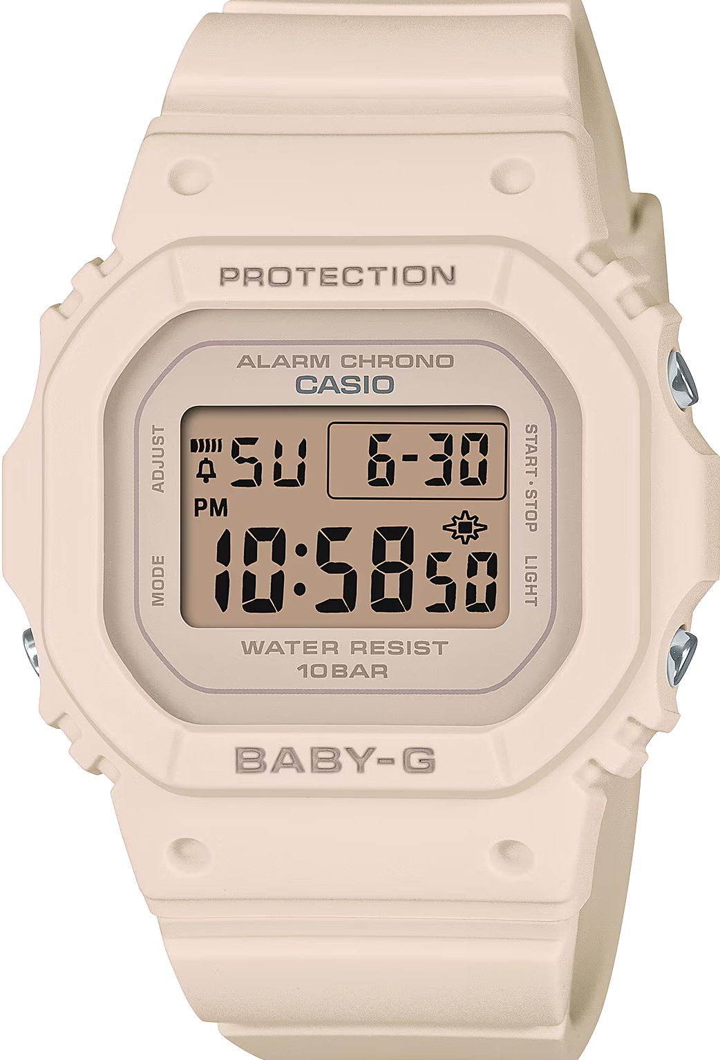 萬年鐘錶 - BABY-G   纖薄經典方形經典防震電子錶 BGD-565U-4 錶徑 : 37.9 MM