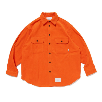 WTAPS 2024 A/W WCPO / LS / COTTON. CORDUROY - ORANGE PRE ORDER ITEM (預訂中)