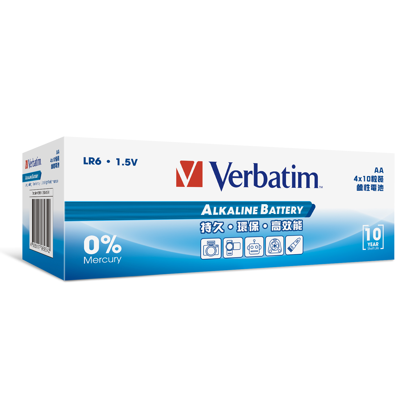 AA 鹼性電池 (LR6) 40粒裝