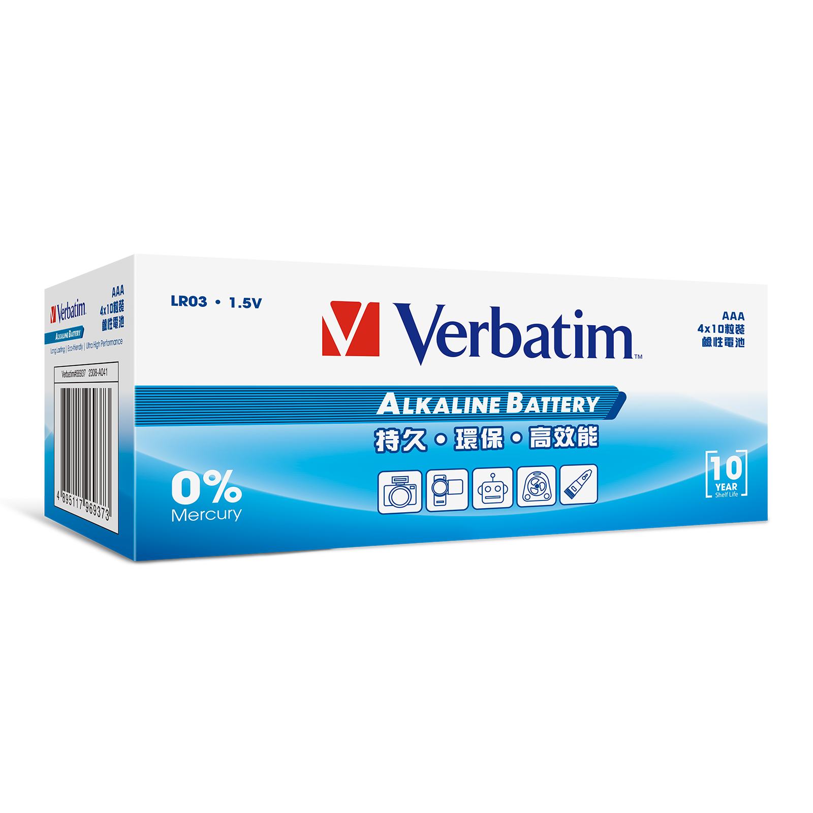 AAA 鹼性電池 (LR03) 40粒裝