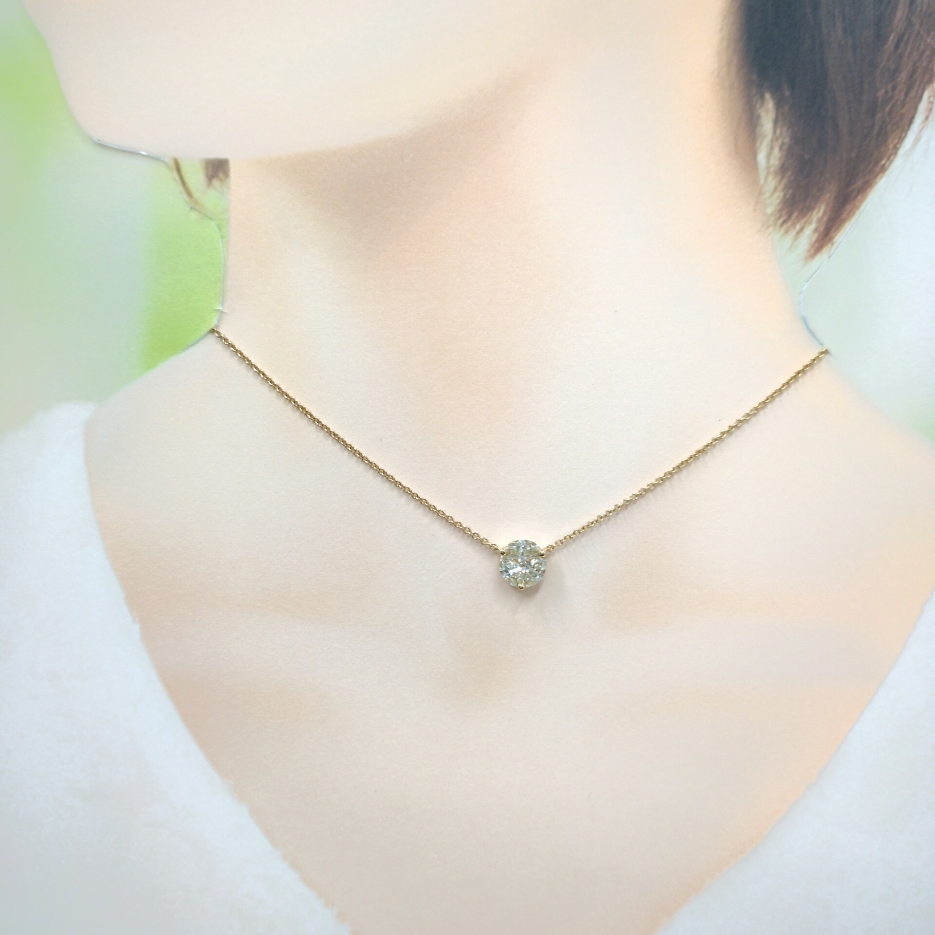 18K Gold 1.05ct Diamond Necklace