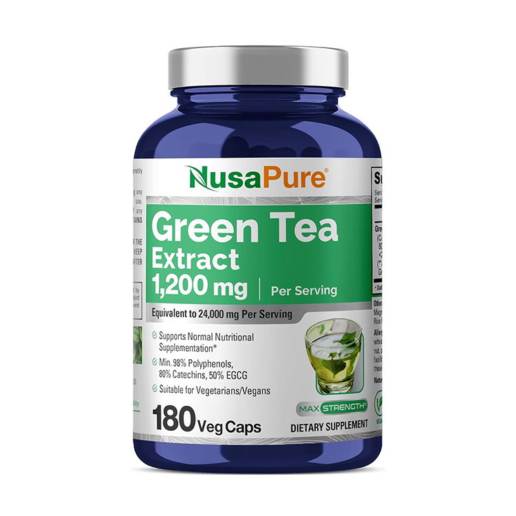 NusaPure Green Tea Extract 1200mg, 180 Caps