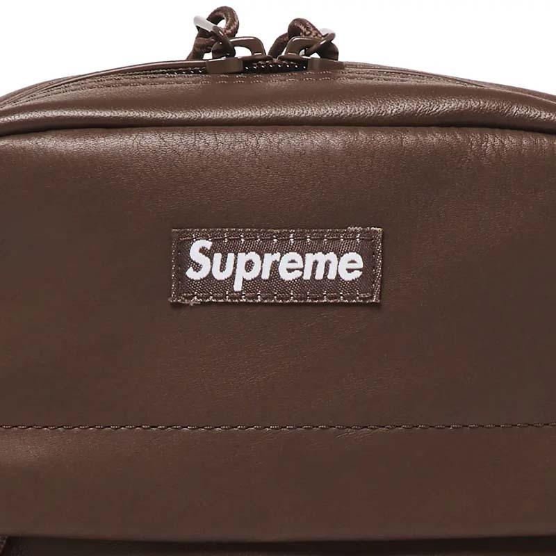 supreme ショルダーバッグ ボディバッグ ブラウン 茶色 レザー　新品 Supreme Leather Shoulder Bag ブラウン supreme ショルダーバッグ