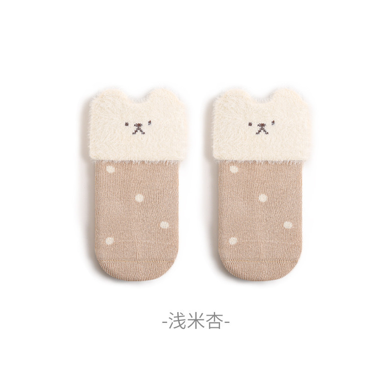 保暖加絨加厚小耳朵襪