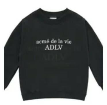 [S] ADLV KIDS BASIC LOGO SWEATSHIRT,BLACK, 24FW-TP-HD-KD-KBH (SAV364)