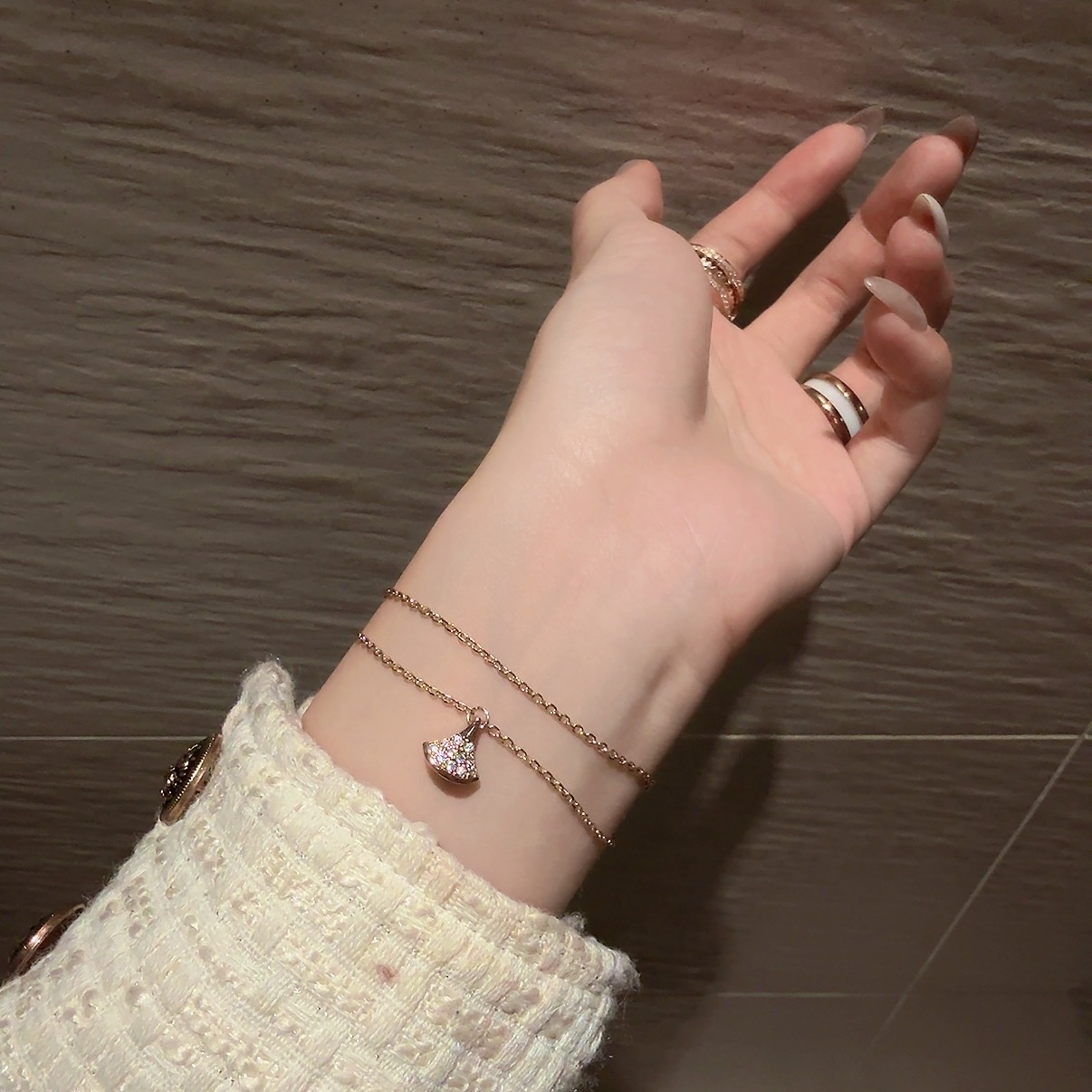 18k Divas’Dream滿鑽小裙子高奢定製手鍊