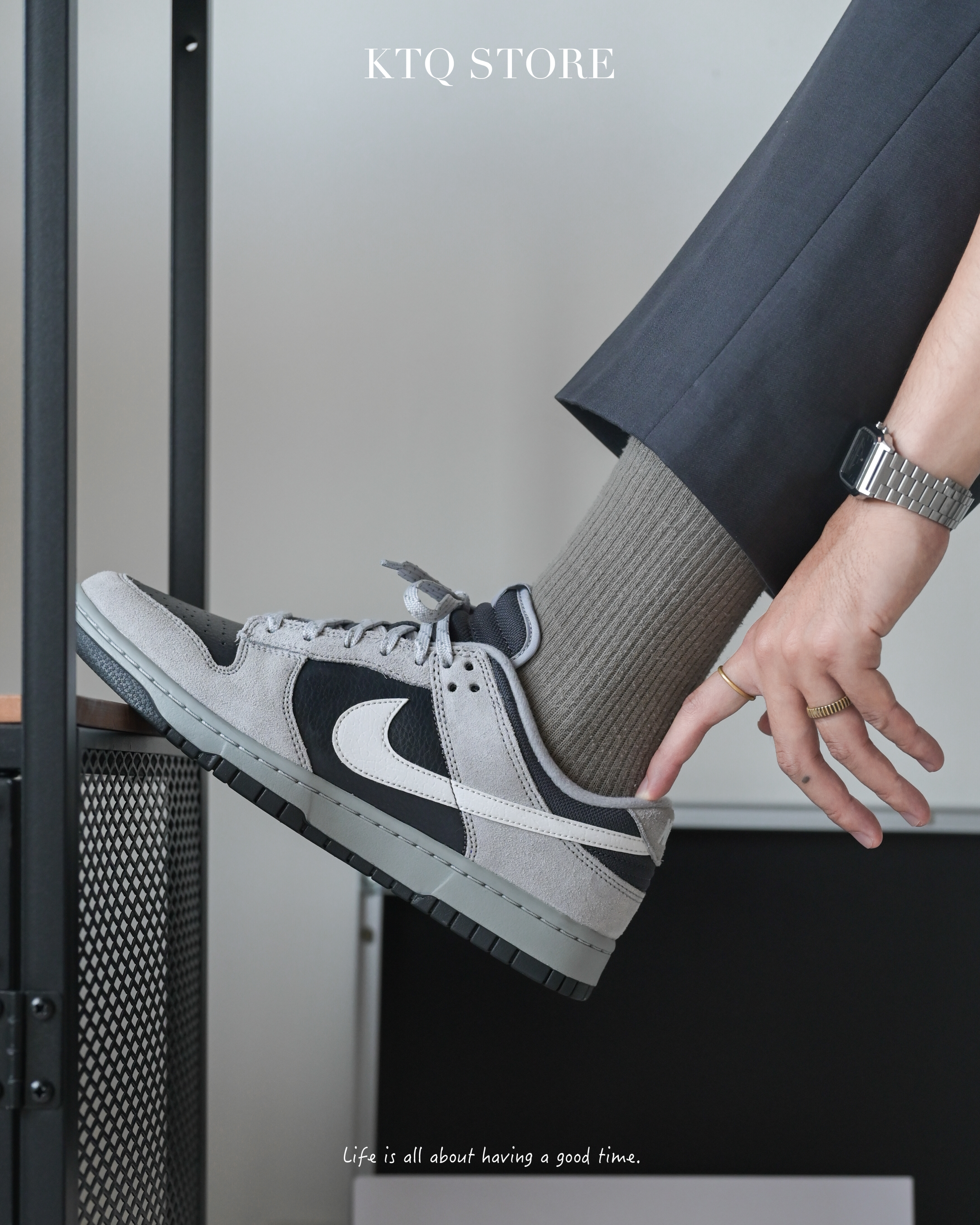 KTQ STORE ‧ Nike Dunk Low Retro "Smoke Grey" 麂皮 灰黑 HV2532-001