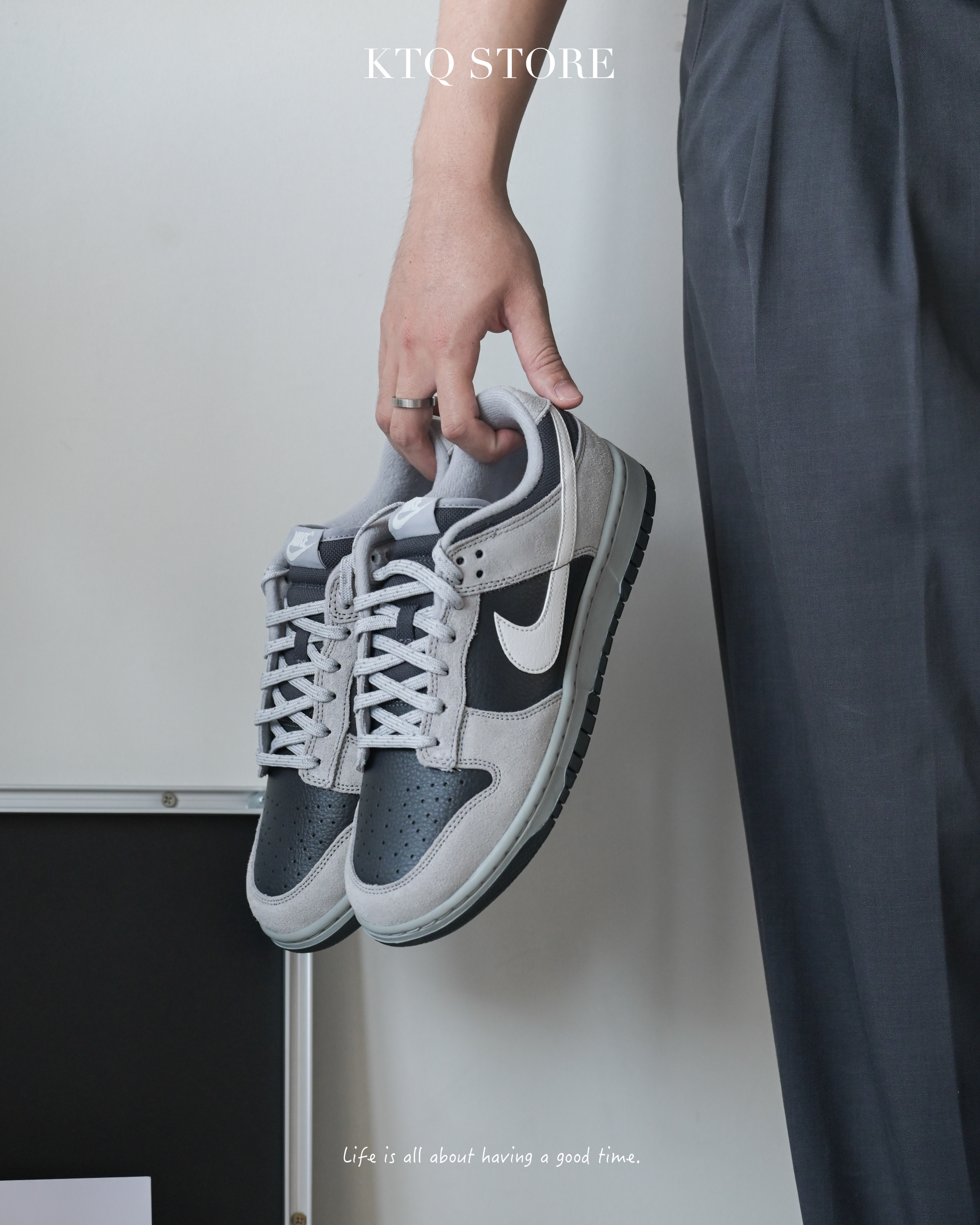 KTQ STORE ‧ Nike Dunk Low Retro "Smoke Grey" 麂皮 灰黑 HV2532-001