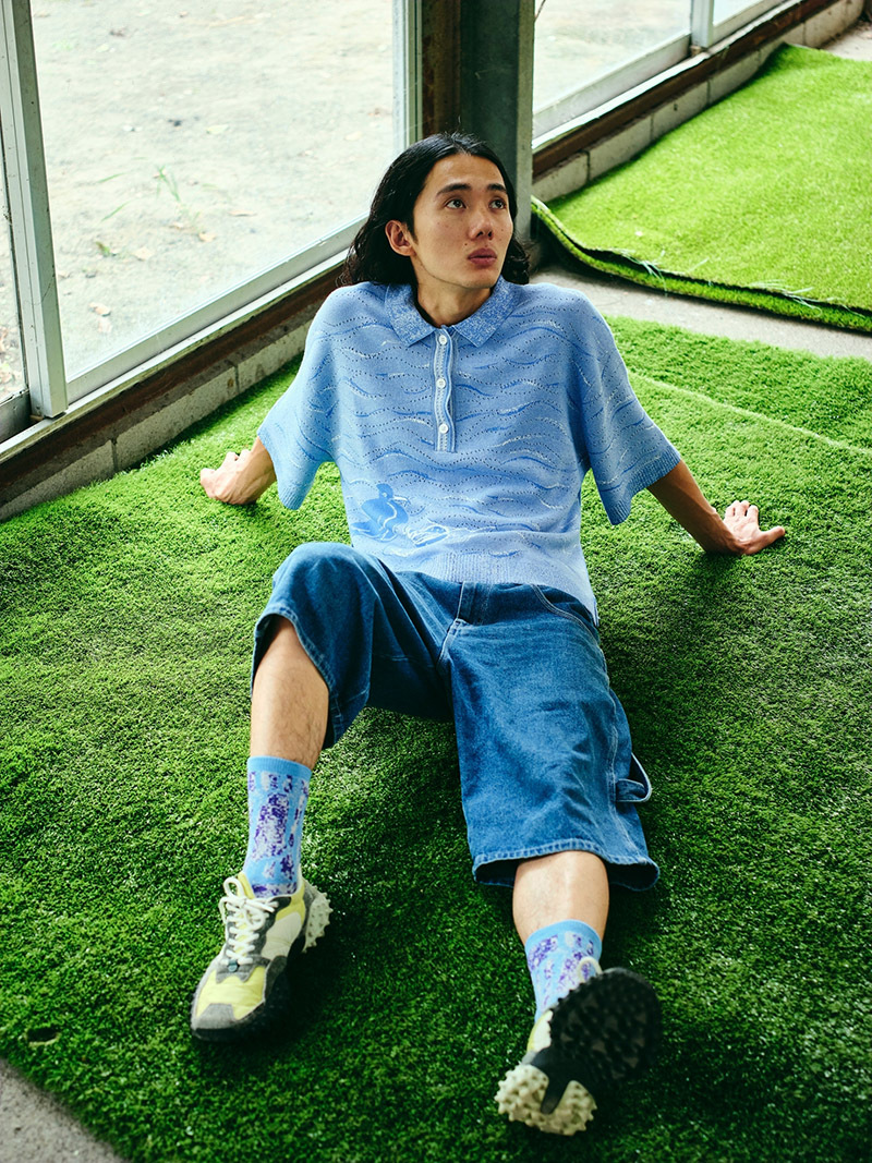 Stone walls in Kushida Shrine Socks