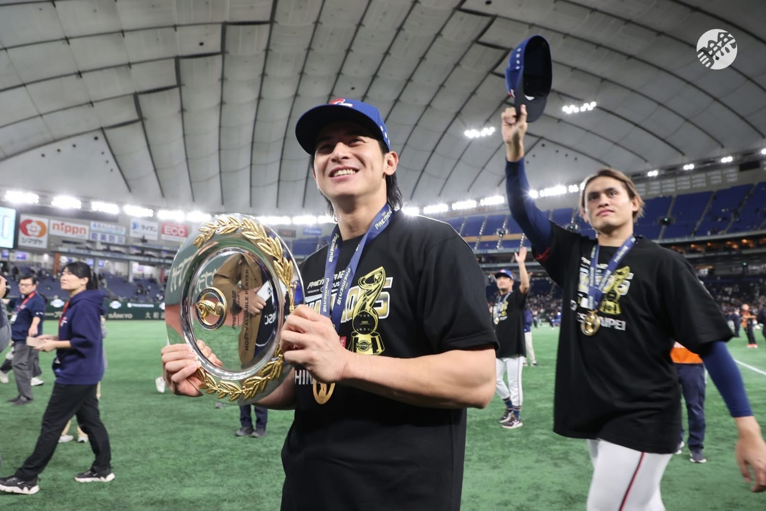 【現貨】日本WBSC Premier 12強 十二強 冠軍黑短袖 Fanatics Tee 排汗衫 台灣棒球冠軍 中華隊 陳傑憲