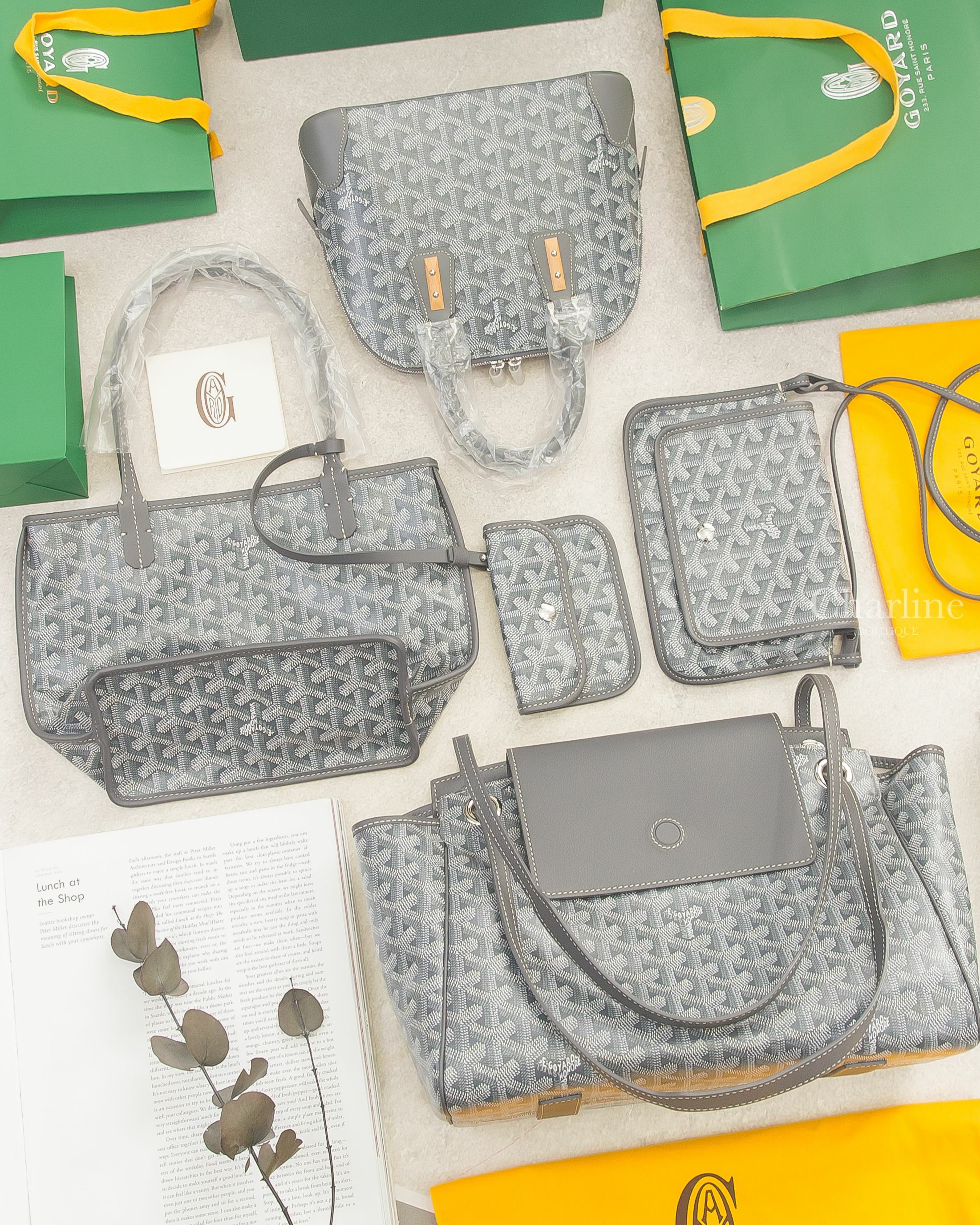 Goyard Rouette Souple Bag,Goyard Vendôme Mini Bag,Goyard Anjou Mini Bag,Goyard Plumet Pocket Wallet 灰色-Charline Boutique 精品代購