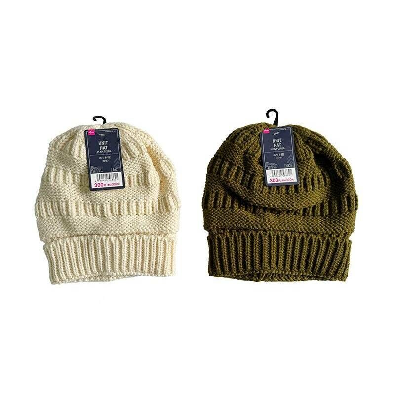 針織毛帽/素色 頭圍57~65cm