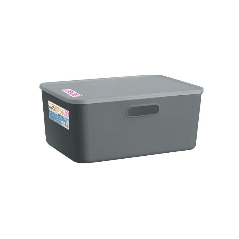R35環保材質附蓋收納盒/灰 26x16x36.5cm