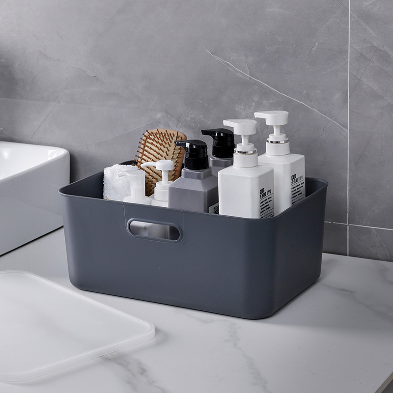 R35環保材質附蓋收納盒/灰 26x16x36.5cm