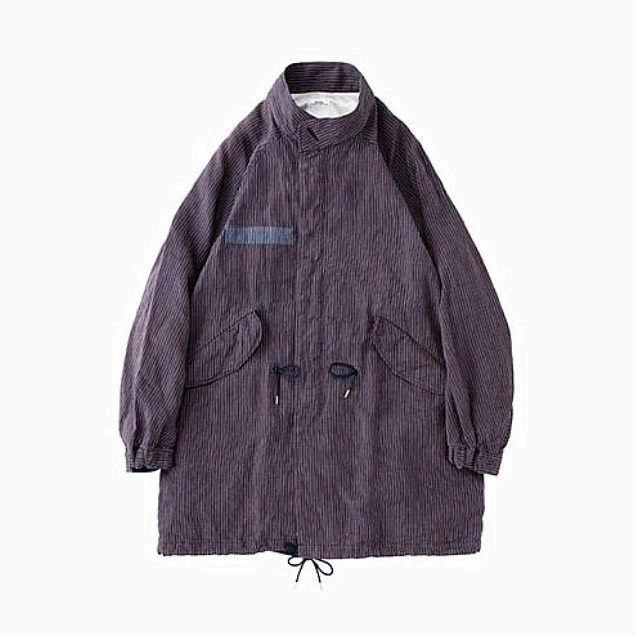 ON SALE: VISVIM SIX-FIVE FISHTAIL SANTOME (LINEN) - NAVY STIRPE SIZE 2 IN STOCK NOW (現貨發售中)