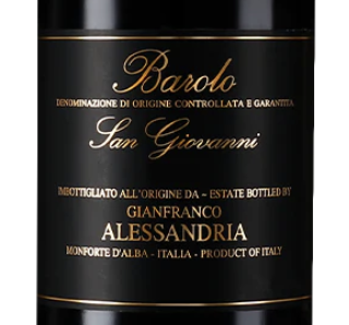Gianfranco Alessandria Barolo San Giovanni 2019 (RP96)