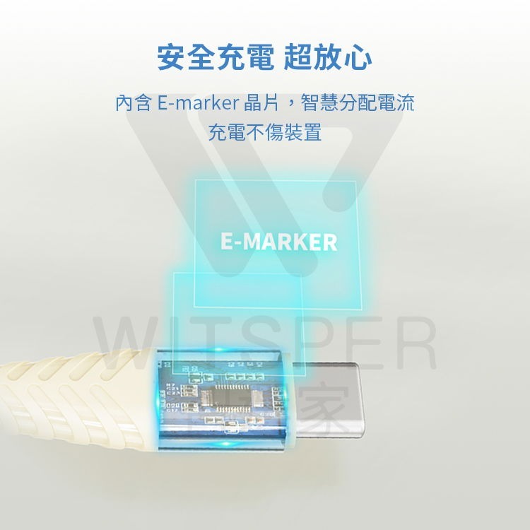 Idmix PD100W Type-C to Type-C 1.5M 快速充電線