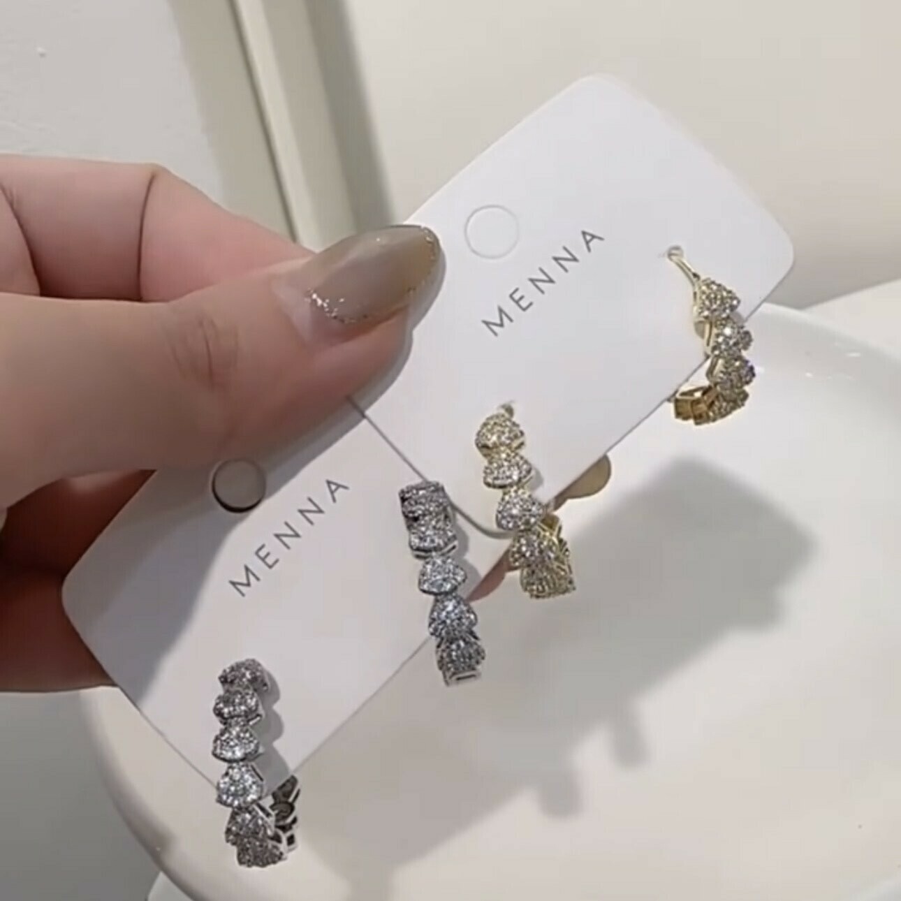 小扇子滿鑽大圈易扣