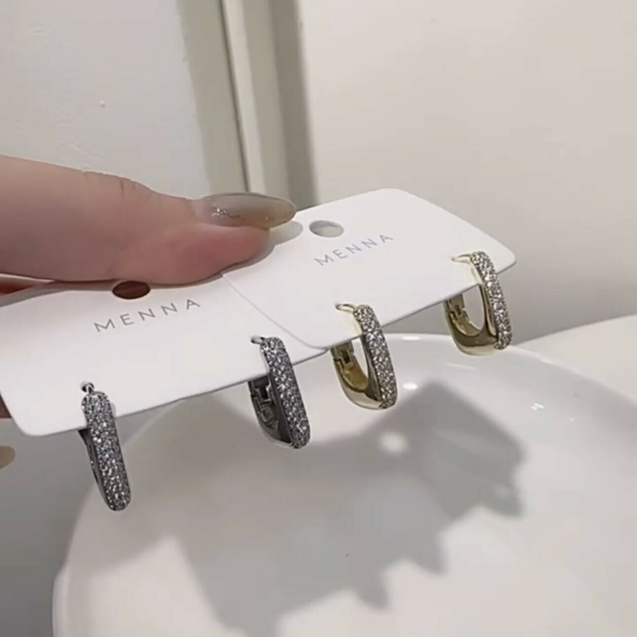 滿鑽厚版大圈易扣